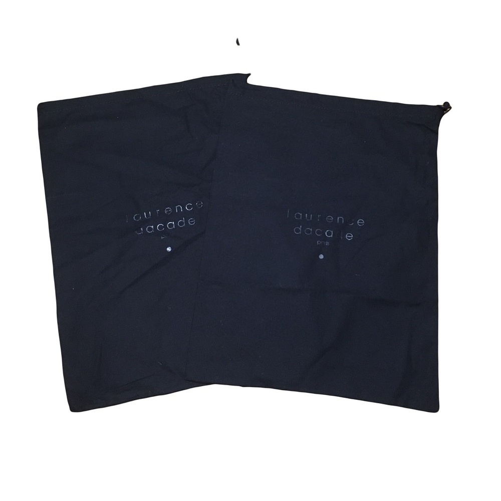 Two (2) Laurence Decade Black Drawstring Dust bags